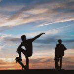 Geh-Skateboarden-Tag