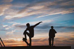 Geh-Skateboarden-Tag