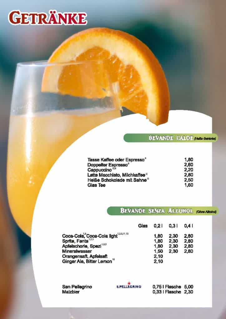 printmedien speisekarte entwurf