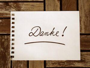 Tag der kleinen Dankeszettel