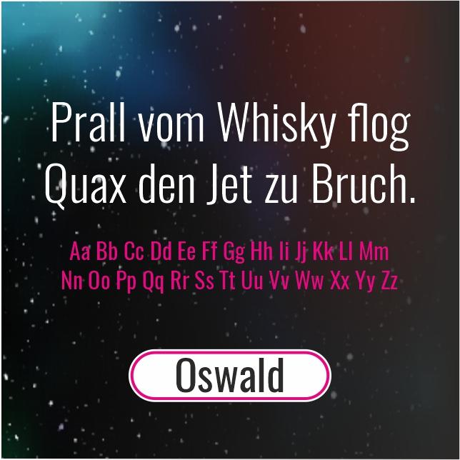 Oswald Font kostenlos