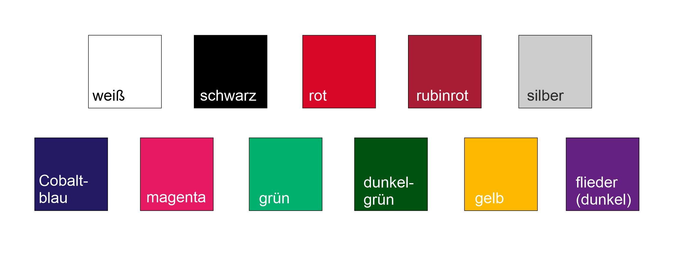 folienaufkleber farben